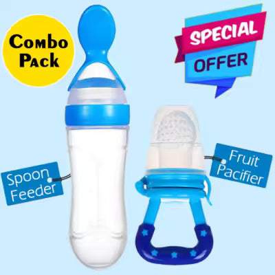Baby Fruit Pacifier & Baby Spoon Fider