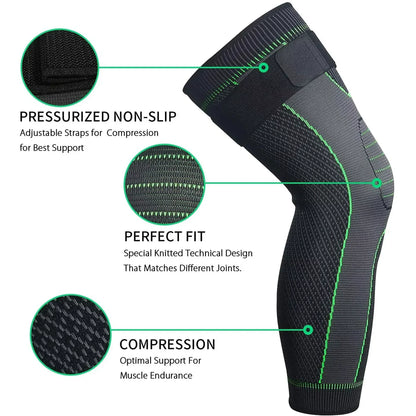 Full Leg Knee Pads with Support Belt ( Original China )